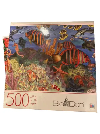 Big Ben Puzzle Unterwasserwelt Korallenriff Fische 500 Teile MB Puzzle
