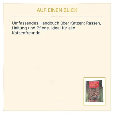 Bassermann Handbuch Katzen Rassen Haltung Pflege Marcus Schneck Jill Caravan