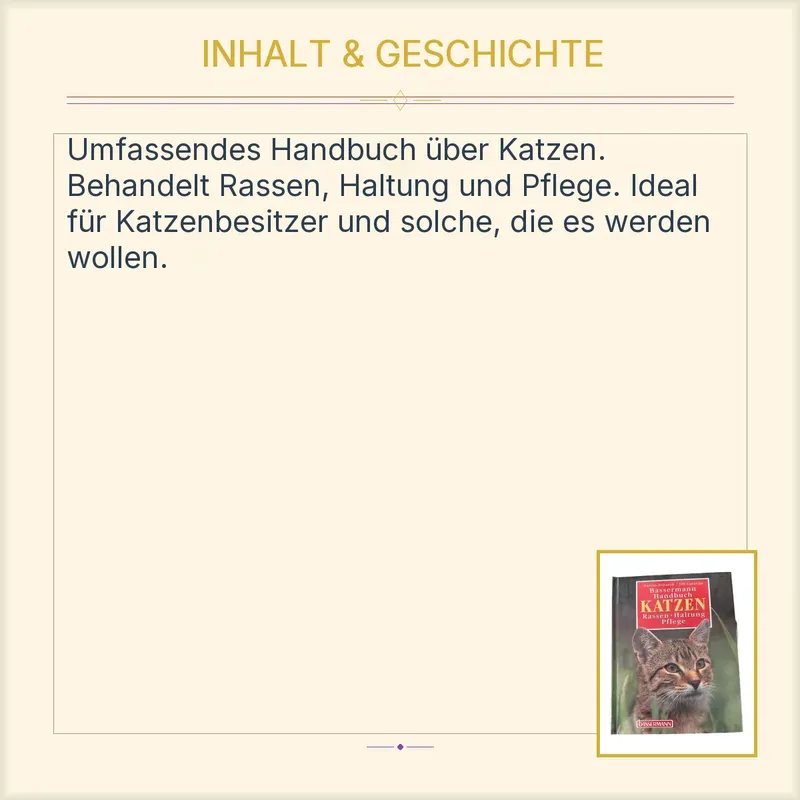 Bassermann Handbuch Katzen Rassen Haltung Pflege Marcus Schneck Jill Caravan 3