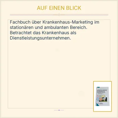 Krankenhaus-Marketing im stationären und ambulanten Bereich P. M. Hermanns