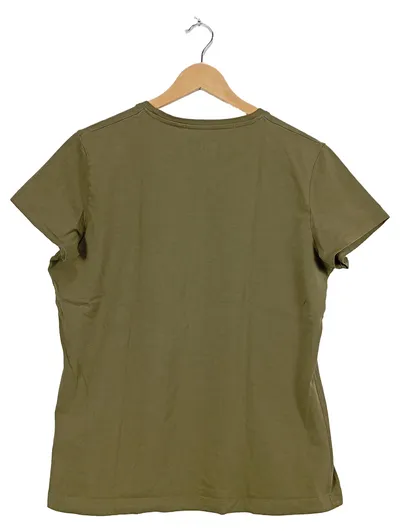 Engelbert Strauss T-Shirt Damen Gr. 40 L Oliv Logo-Print Kurzarm Casual