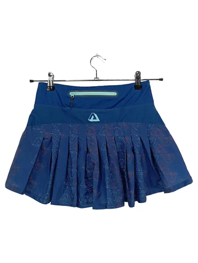 Aqua Marina Damen Sportrock Blau Gr. 40 L Geometrisch Falten