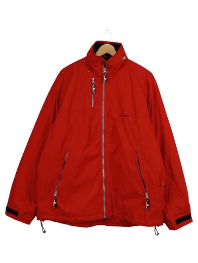 Le Frog Herren Regenjacke Rot Gr. 48 M Outdoor Freizeit