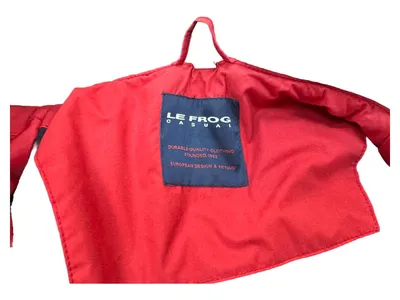 Le Frog Herren Regenjacke Rot Gr. 48 M Outdoor Freizeit