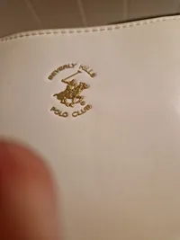 Beverly Hills Polo Club Damen Clutch Weiß Polyurethan 15x10cm Handgelenktasche 3