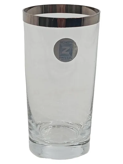 SCHOTT ZWIESEL Trinkglas Wasserglas Transparent Platinrand 12cm