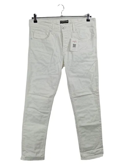 Alessandro Salvarini Herren Jeans Regular Fit Weiß Gr. W33 L30 Casual