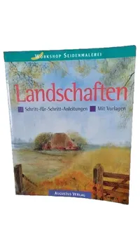 Workshop Seidenmalerei Landschaften Augustus Verlag Hobbybuch Basteln Vorlagen 1