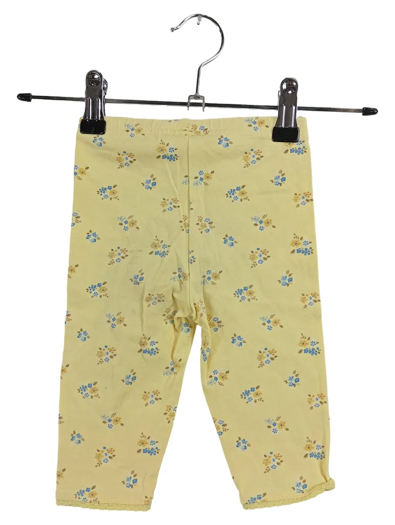 Disney Baby Mädchen Stoffhose Hose Gelb Blumenmuster Gr. 86 2