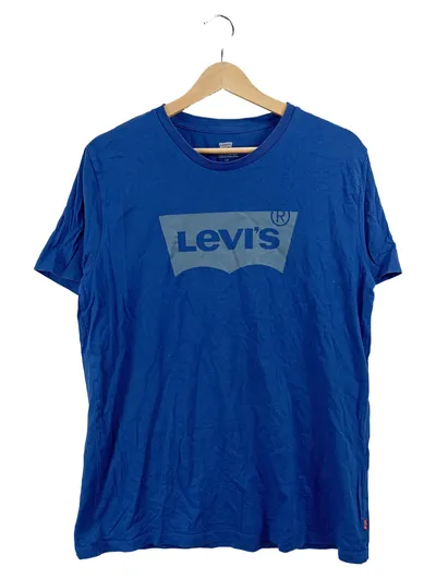 Levi's Herren T-Shirt Logo Print Blau Gr. 50 L Casual Kurzarm