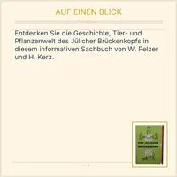 Der Jülicher Brückenkopf W. Pelzer H. Kerz Geschichte Tiere Pflanzen 3
