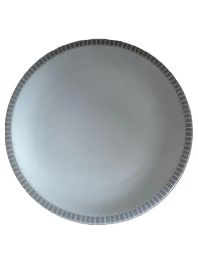 Arzberg 2050 Essteller Porzellan Grau Grand Prix Triennale 1960