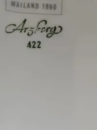 Arzberg 2050 Essteller Porzellan Grau Grand Prix Triennale 1960 2