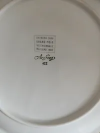 Arzberg 2050 Essteller Porzellan Grau Grand Prix Triennale 1960 4
