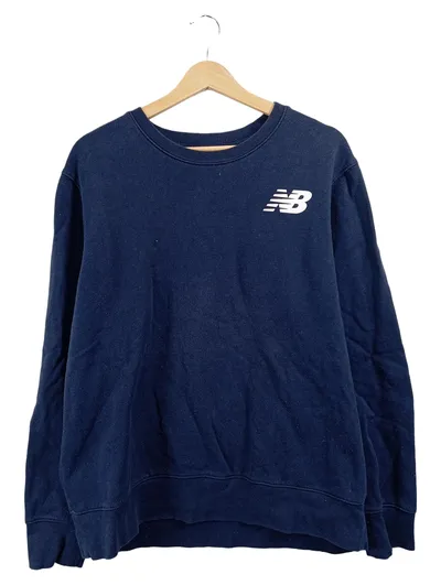 Balance Pullover Herren Blau Gr. 52 XL Sportlich Logo-Print