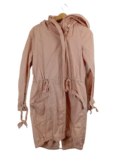Tom Tailor Denim Damen Parka Übergangsjacke Rosa Gr. S Kapuze