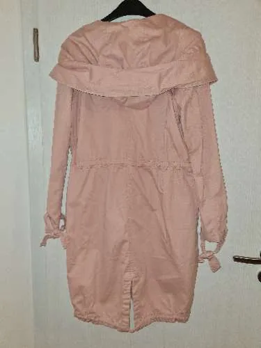 Tom Tailor Denim Damen Parka Übergangsjacke Rosa Gr. S Kapuze