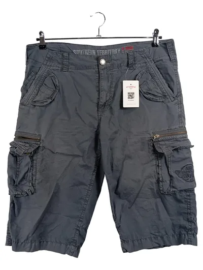 Southern Territory Herren Cargo Shorts Grau Gr. 52 W36 XL