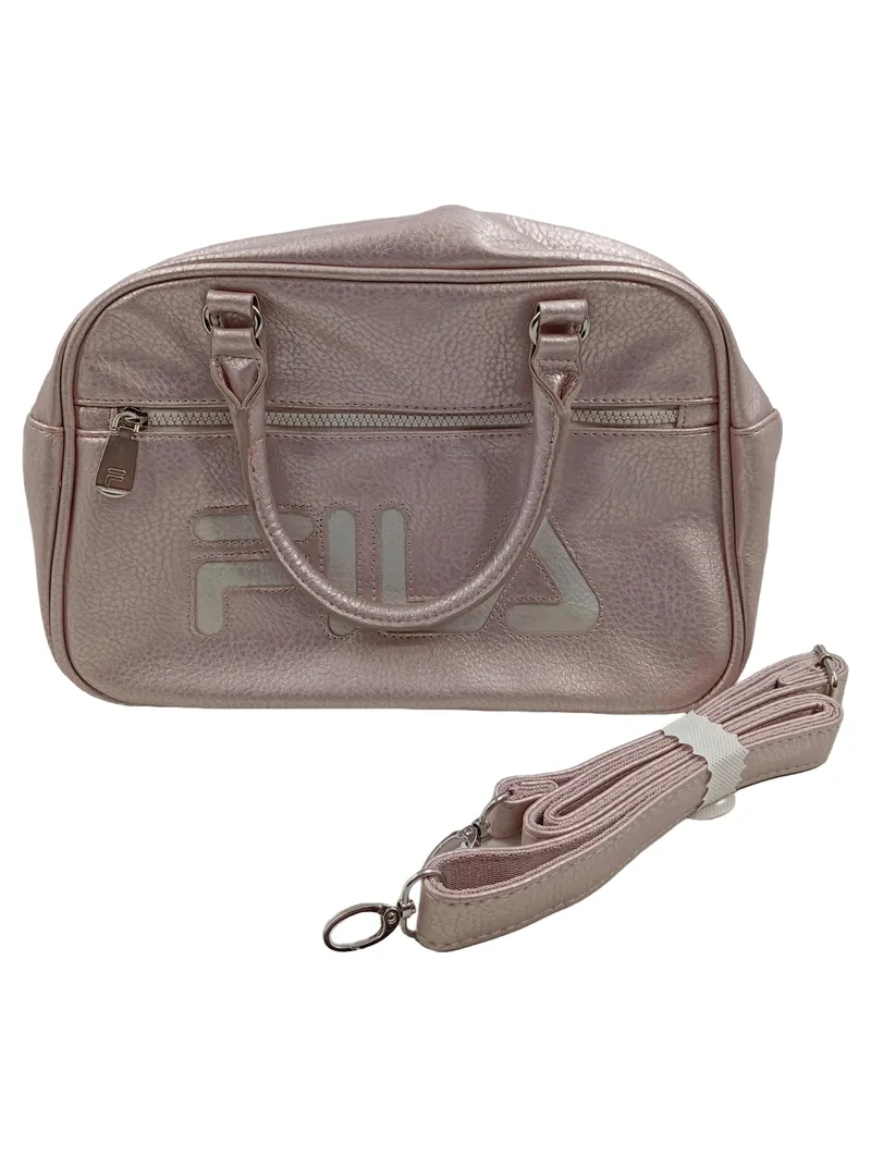 FILA Damen Beuteltasche Umhängetasche Rosa Polyurethan 35x25cm Sportlich 1