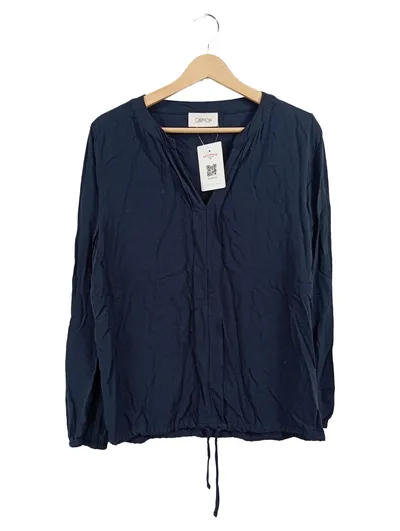 Cartoon Damen Langarmshirt Blau Gr. 40 Viskose Casual