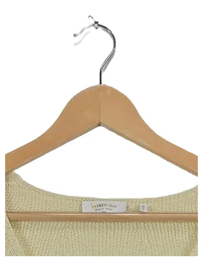 Rich & Royal Damen Pullunder V-Ausschnitt Kurzarm Gelb Gr. 38 M