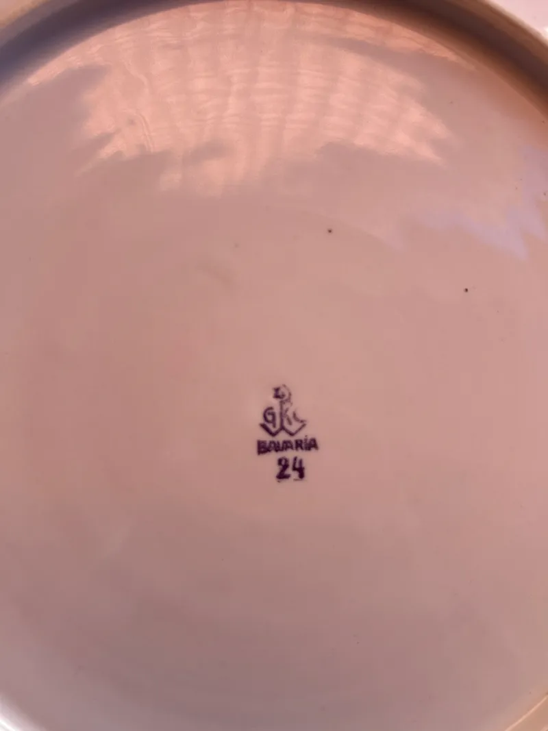 Bavaria Sammelteller Zur Silberhochzeit Porzellan Weiß 27 cm 4