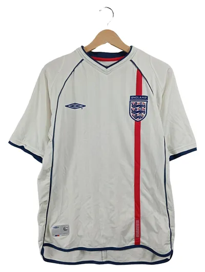 Umbro England Fußball Trikot Herren Gr. M Weiß Kurzarm