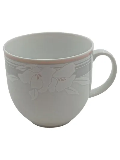 Eschenbach Kaffeekanne Weiß Keramik Blumenmuster Klassisch 8 cm