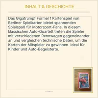 Berliner Spielkarten Gigatrumpf Formel 1 Kartenspiel Auto Quartett Motorsport 3
