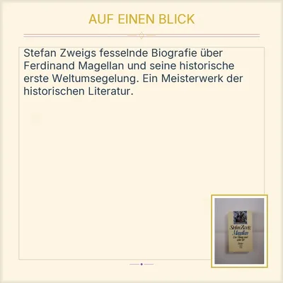 Magellan Der Mann und seine Tat - Stefan Zweig - Taschenbuch Fischer