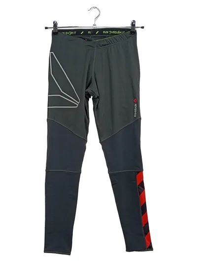 Reebok Damen Laufhose Leggings Gr. S/36 Grau Sport Running Tights