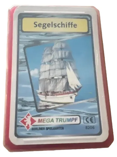 Segelschiffe Mega Trumpf Quartett Berliner Spielkarten Kartenspiel 8206