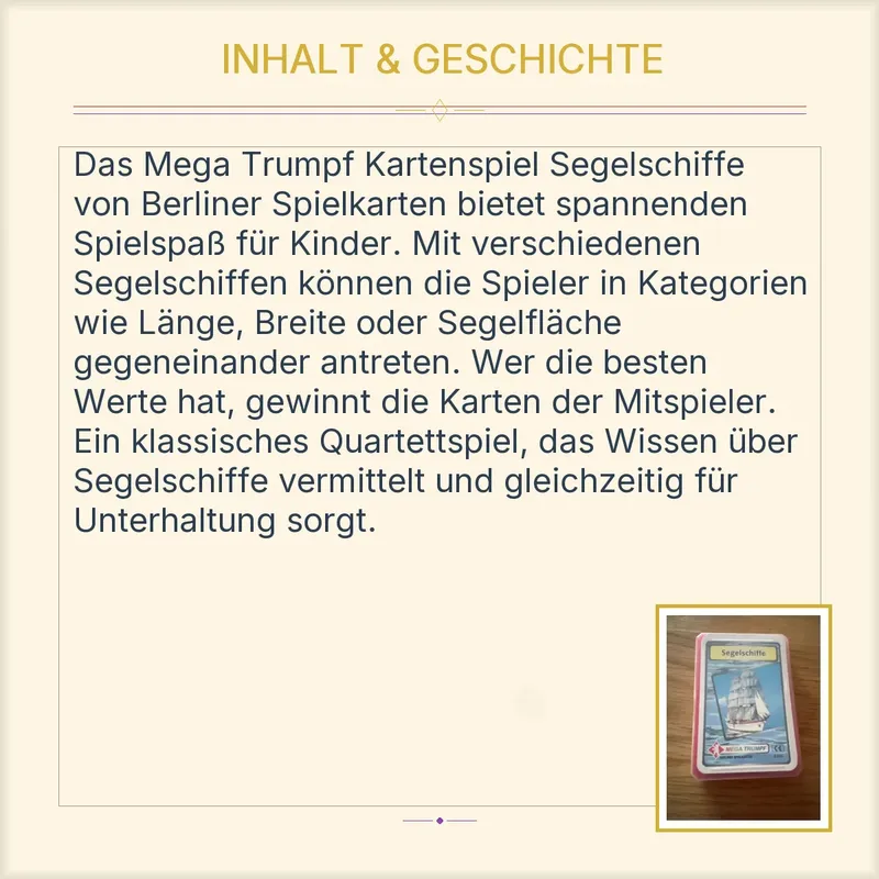 Segelschiffe Mega Trumpf Quartett Berliner Spielkarten Kartenspiel 8206 3