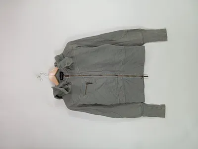 Patrizia Pepe Damen Sweatjacke Grau Gr. 38 M Kapuze Reißverschluss Casual