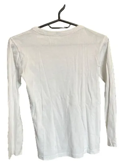 JAKO-O Langarmshirt Kinder Gr. 140/146 Weiß Basic Baumwolle