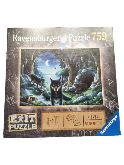 Ravensburger EXIT Puzzle 759 Teile Wolfsspuren im Mondlicht NEU