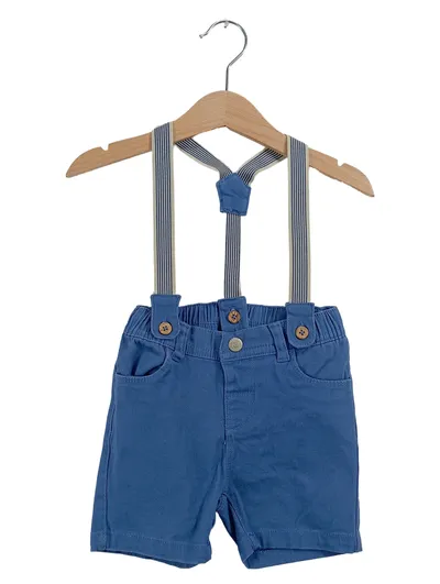Ergee Latzhose Kinder Blau Gr. 74 Baumwolle Casual