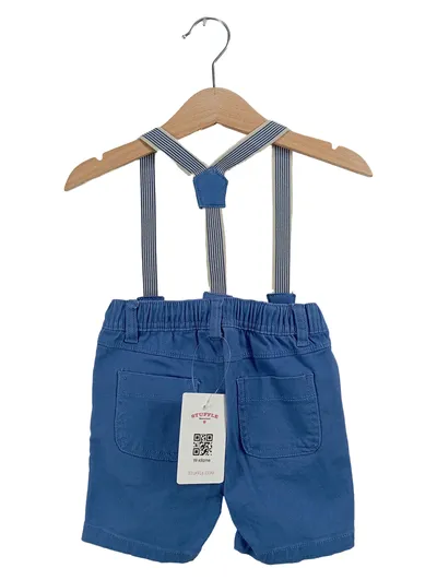 Ergee Latzhose Kinder Blau Gr. 74 Baumwolle Casual