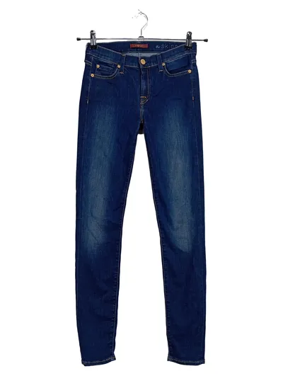 7 For All Mankind The Skinny Damen Jeans Skinny Fit Blau Gr. 38 W29