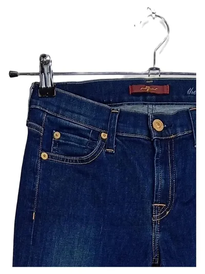 7 For All Mankind The Skinny Damen Jeans Skinny Fit Blau Gr. 38 W29