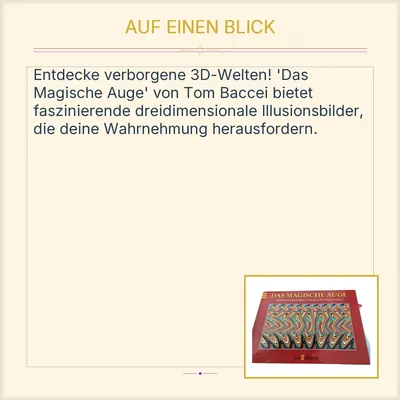 Das Magische Auge Tom Baccei Dreidimensionale Illusionsbilder arsEdition