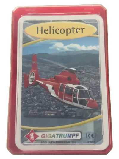 Berliner Spielkarten Kartenspiel Helicopter Gigatrumpf Quartett Hubschrauber