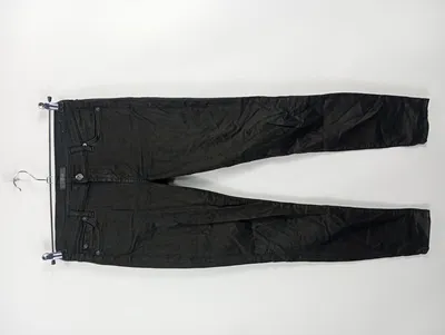 7 For All Mankind Damen Jeans Slim Fit Nieten Hose Schwarz W26 L28