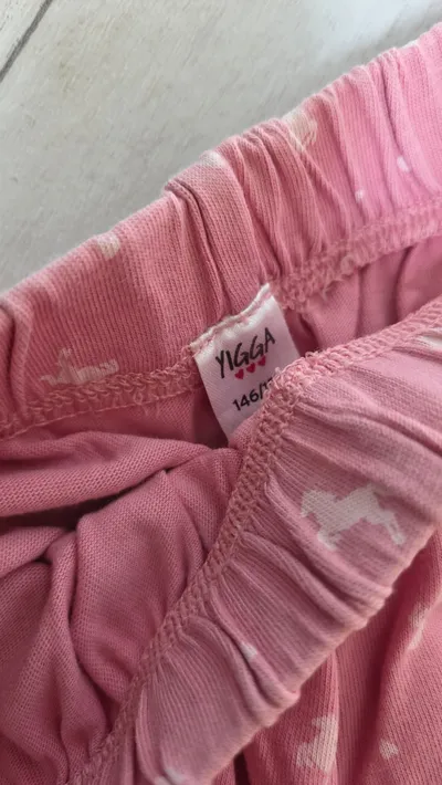 Yigga Kinder Shorts Kurze Hose Rosa Gr. 146 Pferdemotiv Baumwolle