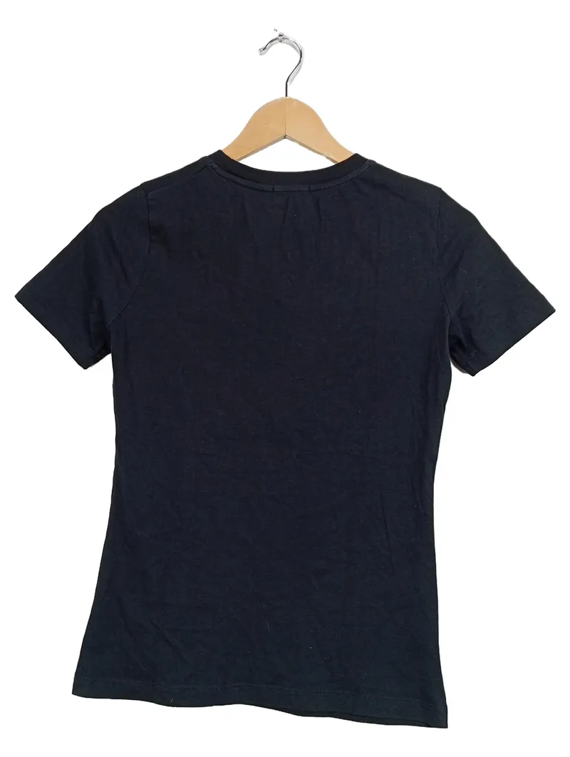 ARMEDANGELS Damen T-Shirt Gr. 36 S Schwarz Blumen Print Casual Kurzarm 2