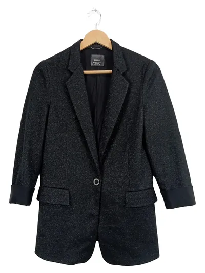 Replay Damen Blazer Schwarz Gr. 38 M Elegant 3, 4-Arm