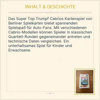 Super Top Trumpf Cabrios Berliner Spielkarten Auto Quartett Kartenspiel 3