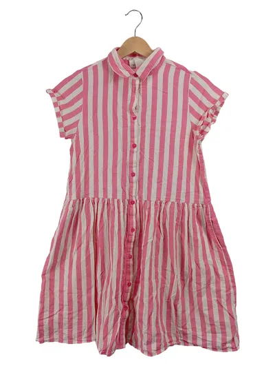 Jonas Nielsen Stockholm Sommerkleid Blusenkleid Kinder Gr. 164 Pink Gestreift