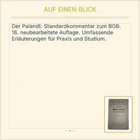 Bürgerliches Gesetzbuch Palandt 18. Auflage C.H. Beck 2