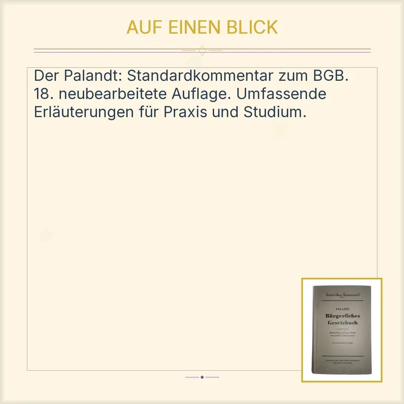 Bürgerliches Gesetzbuch Palandt 18. Auflage C.H. Beck 2